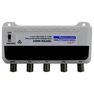 Amplifier 4 way splitter