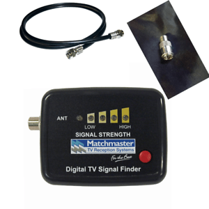 TV signal tester finder for digital UHF VHF Diy great product with test lead kit