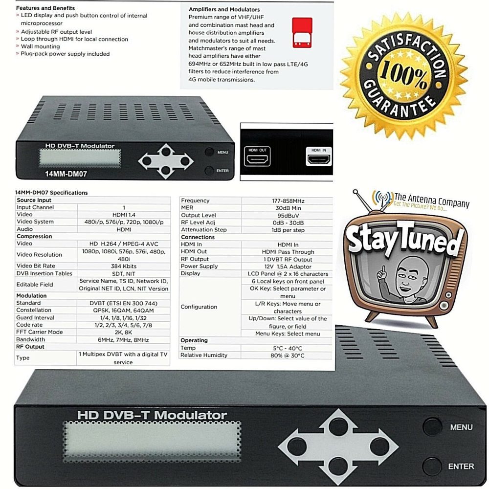 HDMI to Digital Channel Modulator