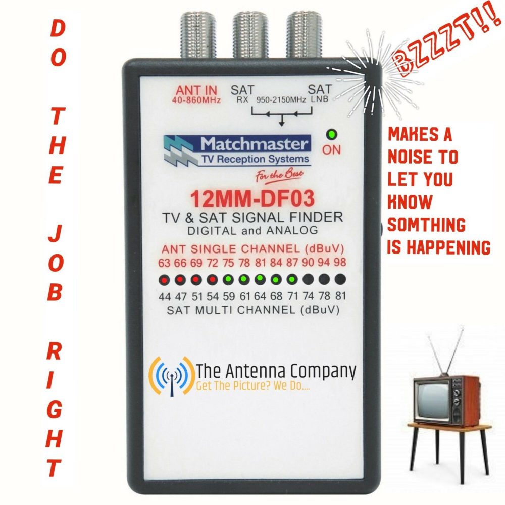 MATCHMASTER Digital TV And Satellite Signal Finder 12MM-DF03 fox tester digital.