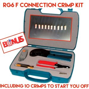 TV Antenna Rg6 Crimp Tool Kit Matchmaster Quality UHF VHF RG6 RG59 RG11