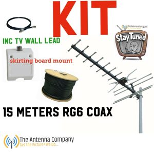 Tv Antenna KIT inc 15m of Rg6 Quad 4g  OZZY Made Quality plug and play digital