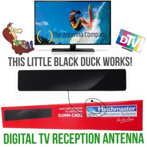 uhf vhf digital tv antenna matchmaster 01MM CA02 INDOOR PANEL GREAT ALTERNATIVE