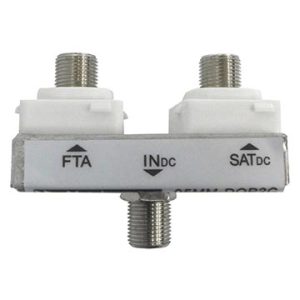 Diplexer FTA/Satellite (Suitable for Clipsal® Double Gang Plate) (5 Pack)