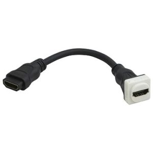 HDMI® Insert to HDMI® Female Short Cable (4 Pack)