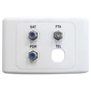 Satellite/FTA/PDR Outlet Plate