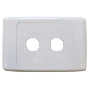 2 Way Outlet Plate including 1 Blank Insert