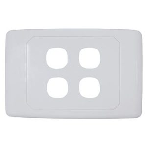 4 Way Outlet Plate including 3 Blank Inserts