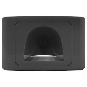 Outlet Plate with Reverse Bull Nose (Black)