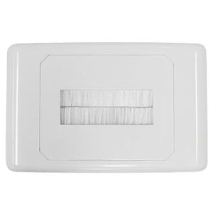 Outlet Plate with Brush Cover (20 Pack)