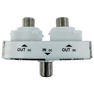 2 Way Wall Plate Splitter DC Only Power Pass