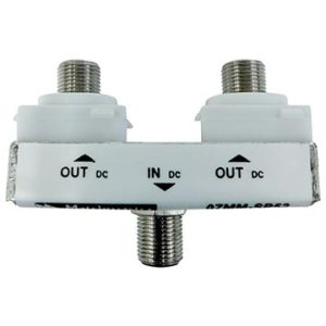2 Way Wall Plate Splitter DC Only Power Pass (Suits Matchmaster and Clipsal 2000 Series)